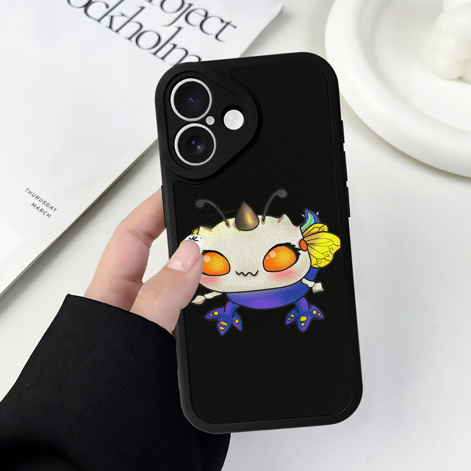 （画像用） リーグ・オブ・レジェンド League of Legends LOL 【iPhone 16シリーズ対応】シリコンスマホケース（レザー調） 材質：シリコン
